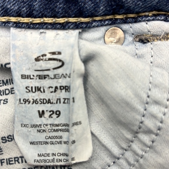 Silver Jeans Suki Capri Mid Rise Size 29 - Picture 10 of 16